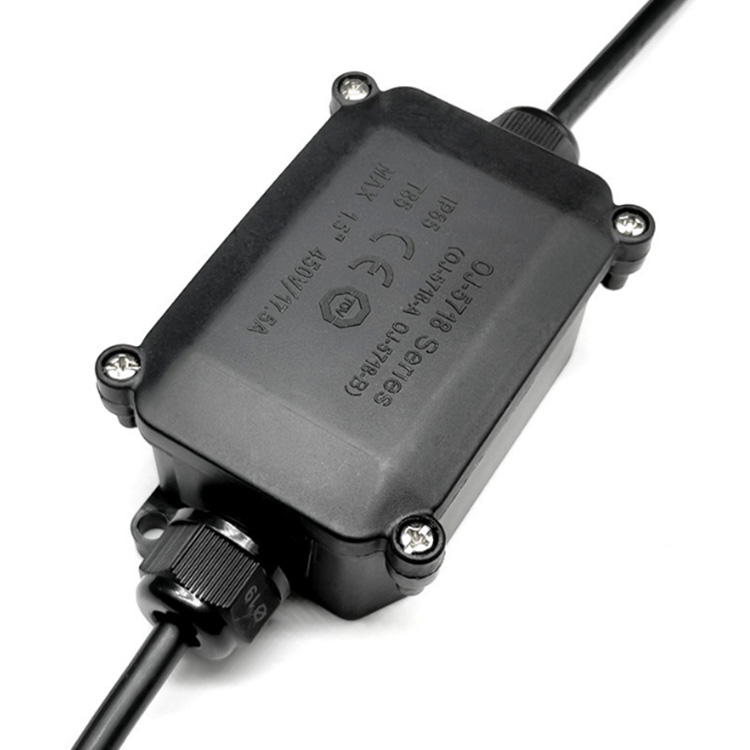 IP65两通防水接线盒户外路灯具电线接头防漏水连接器
