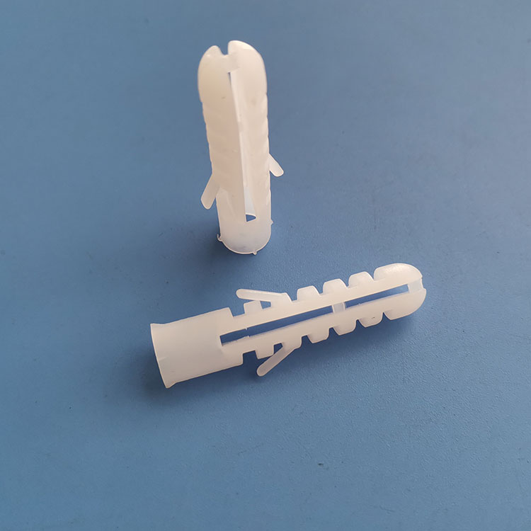 塑料螺栓10*50mm长墙塞鱼形无边塑料膨胀管
