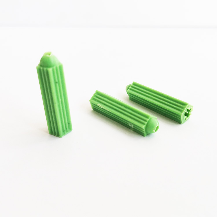 国标M6绿色膨胀管螺丝包直通型胶塞安防监控配件螺丝包