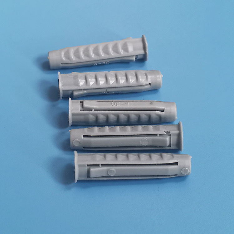尼龙四边型塑料膨胀管6*30mm灰色空心砖专用膨胀螺栓