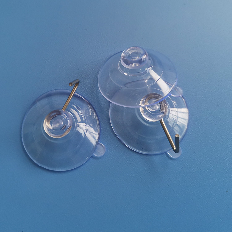  直径30mm吸盘挂钩PVC真空强力透明吸盘免打孔挂钩吸盘