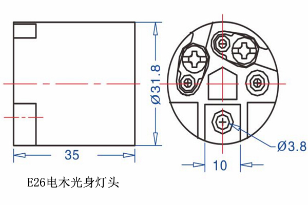 E26电木光身灯头